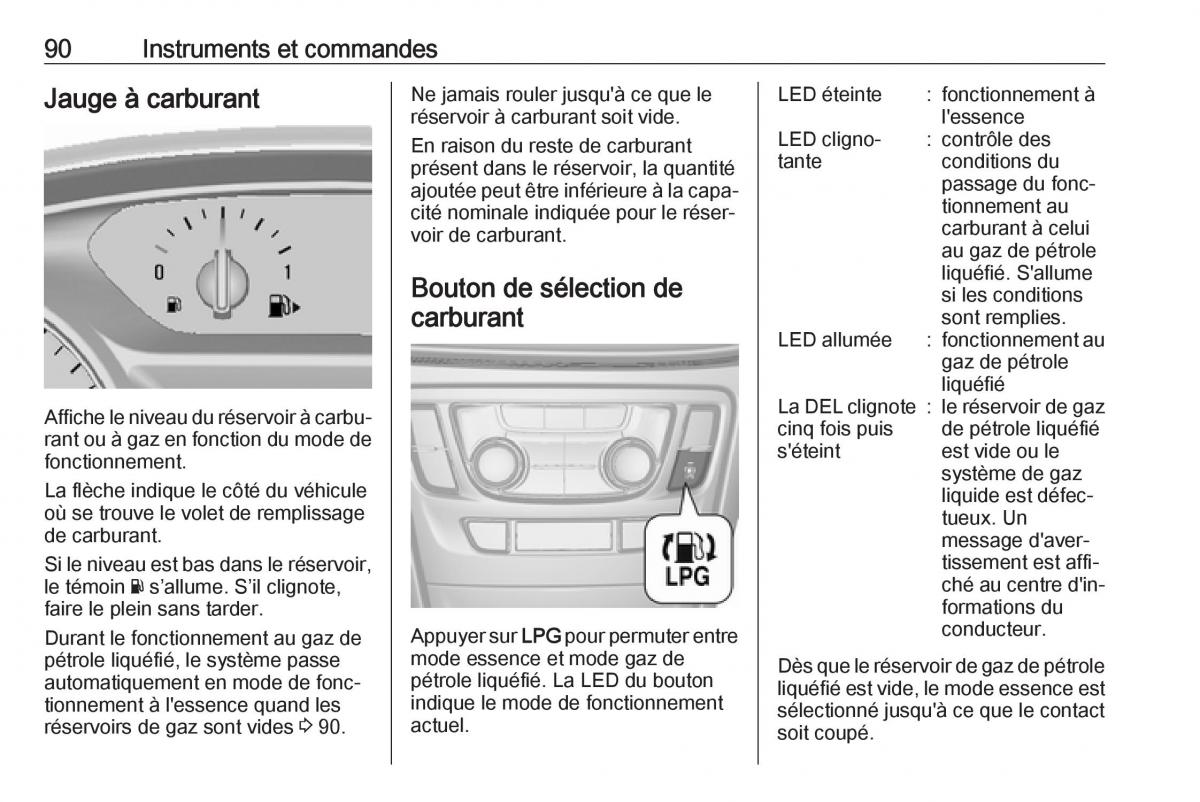 Opel Mokka X manuel du proprietaire / page 92