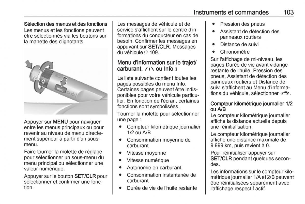 Opel Mokka X manuel du proprietaire / page 105