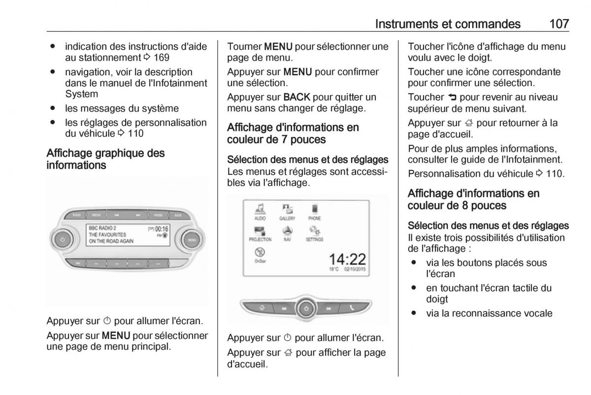 Opel Mokka X manuel du proprietaire / page 109