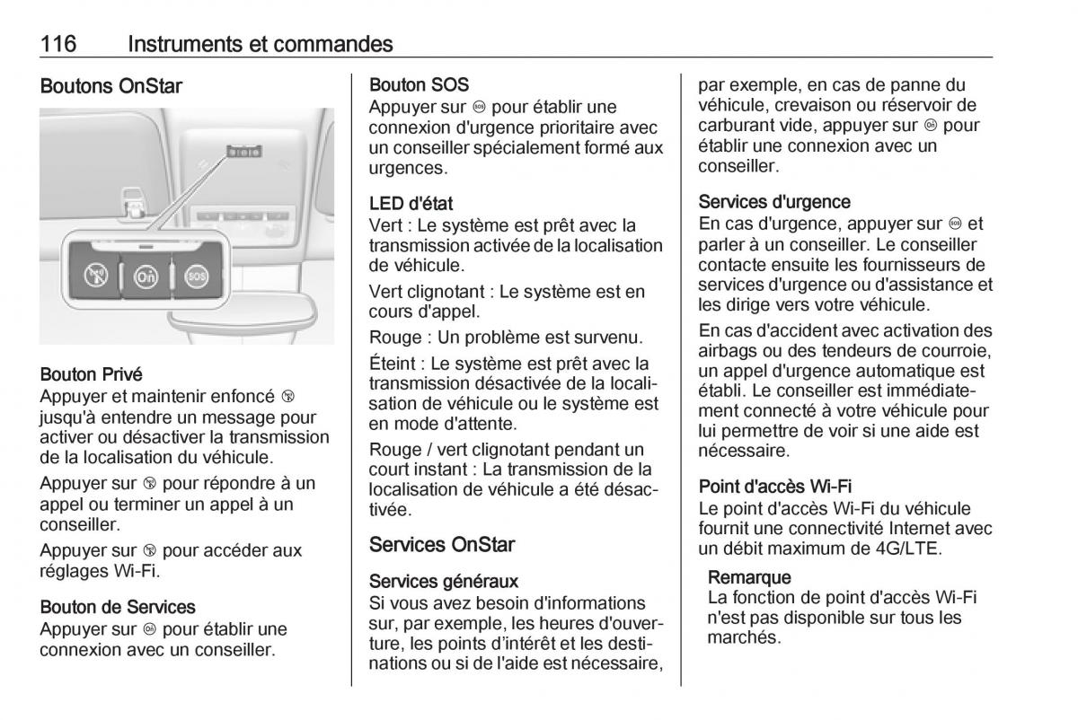 Opel Mokka X manuel du proprietaire / page 118