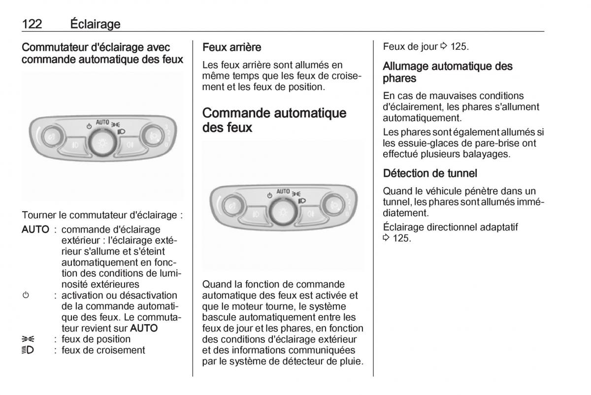 Opel Mokka X manuel du proprietaire / page 124