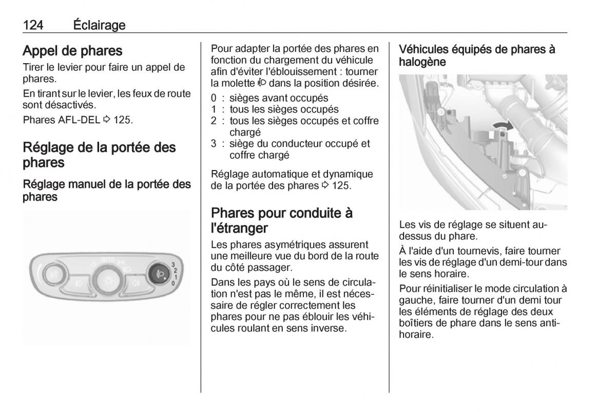 Opel Mokka X manuel du proprietaire / page 126