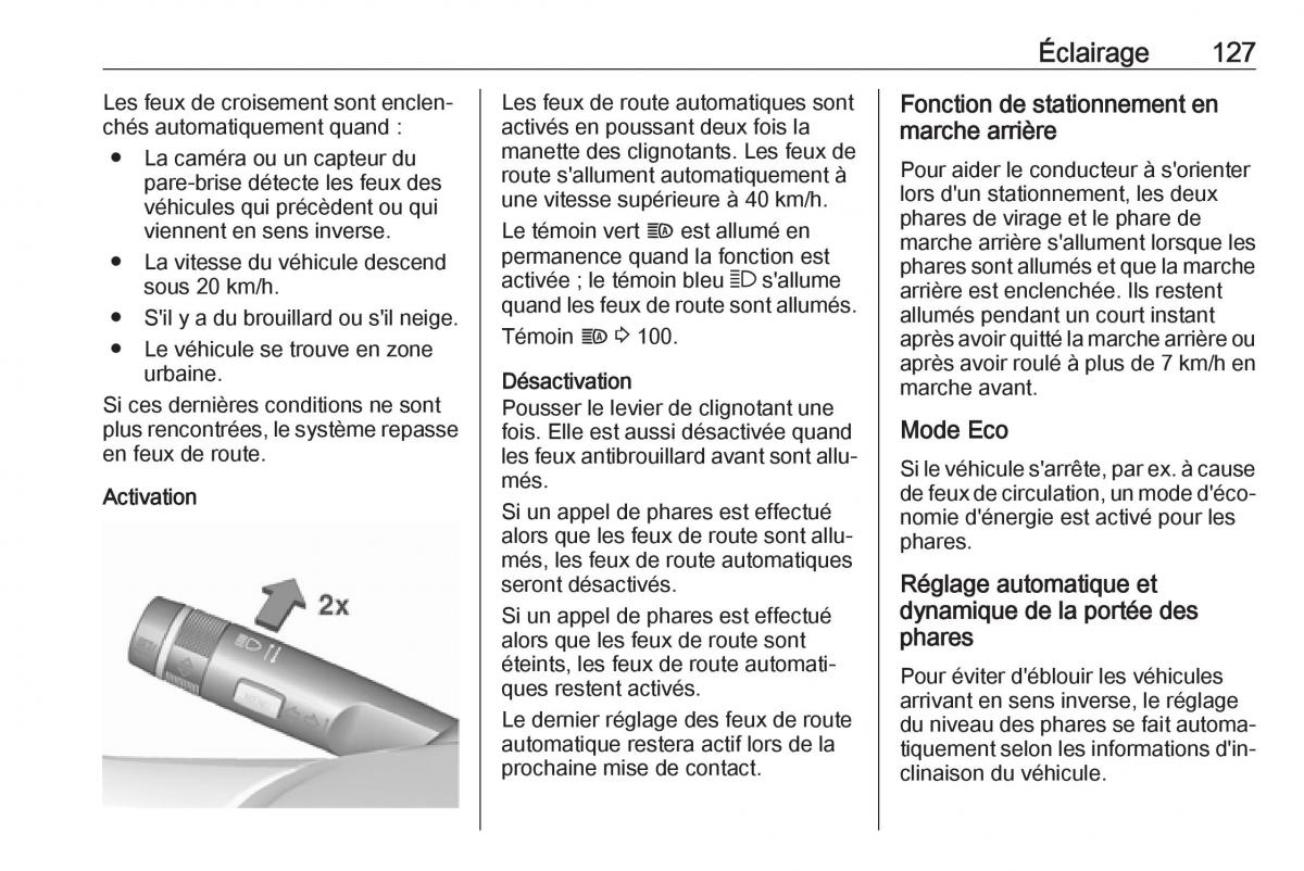 Opel Mokka X manuel du proprietaire / page 129