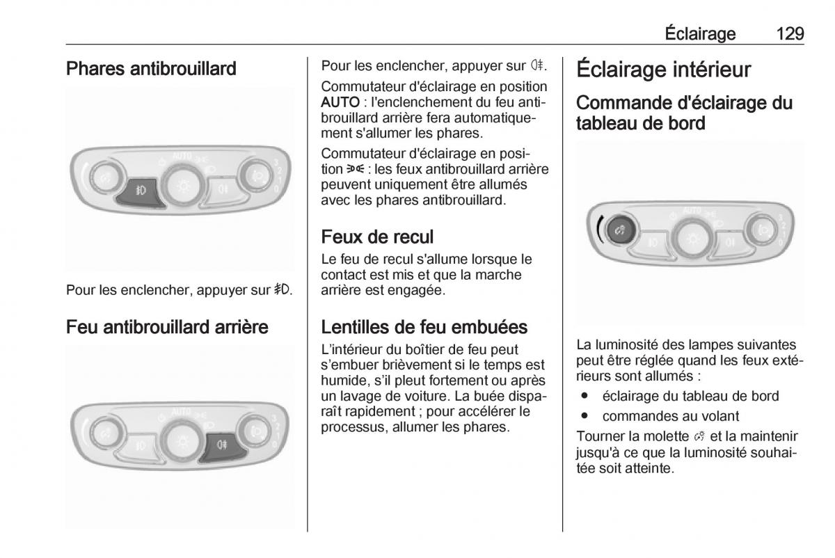 Opel Mokka X manuel du proprietaire / page 131