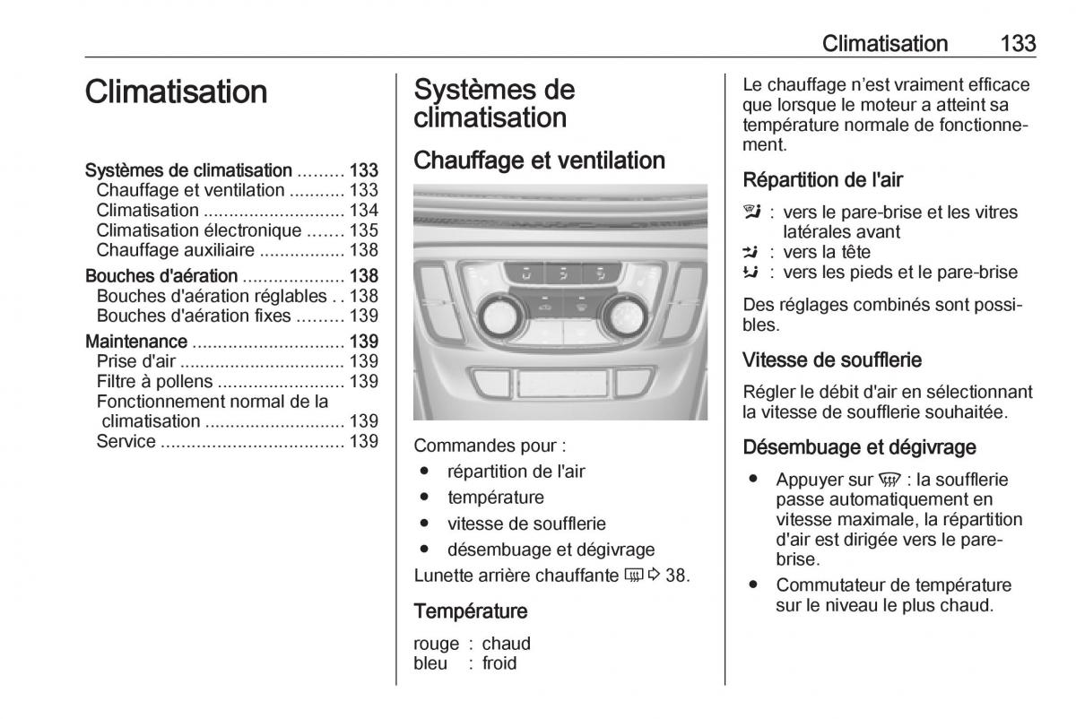 Opel Mokka X manuel du proprietaire / page 135