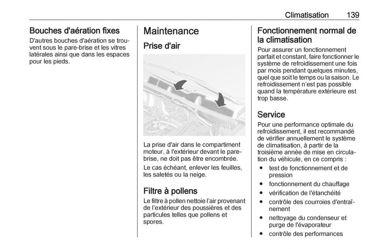 Opel Mokka X manuel du proprietaire / page 141