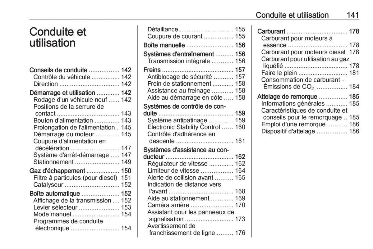 Opel Mokka X manuel du proprietaire / page 143