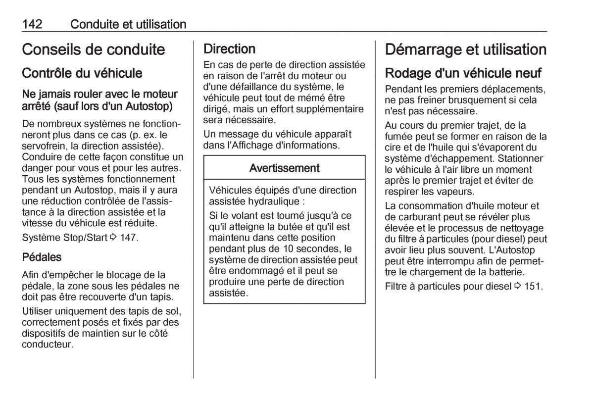 Opel Mokka X manuel du proprietaire / page 144