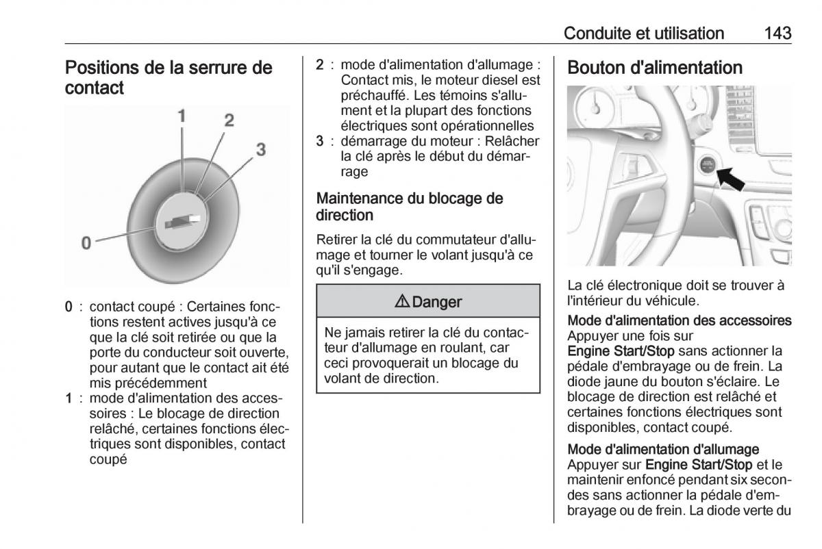 Opel Mokka X manuel du proprietaire / page 145