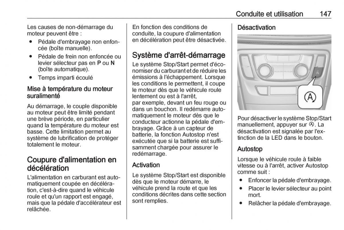 Opel Mokka X manuel du proprietaire / page 149