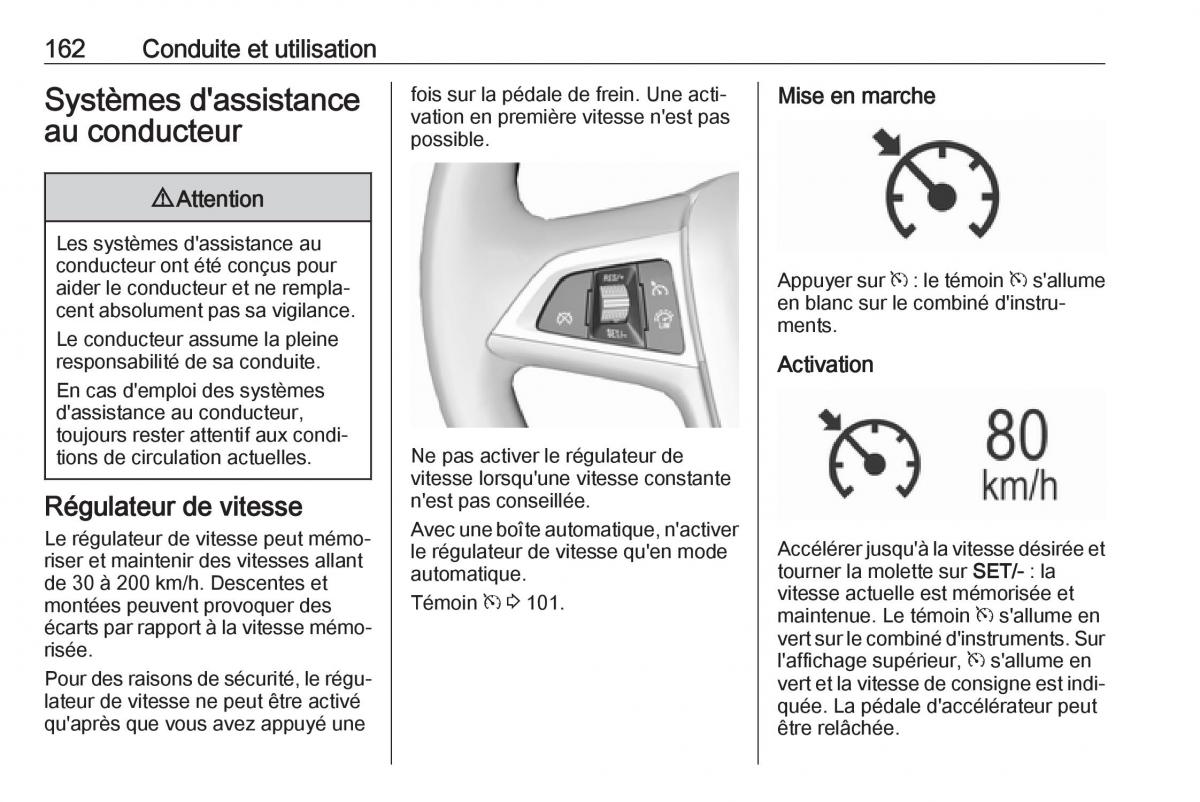 Opel Mokka X manuel du proprietaire / page 164