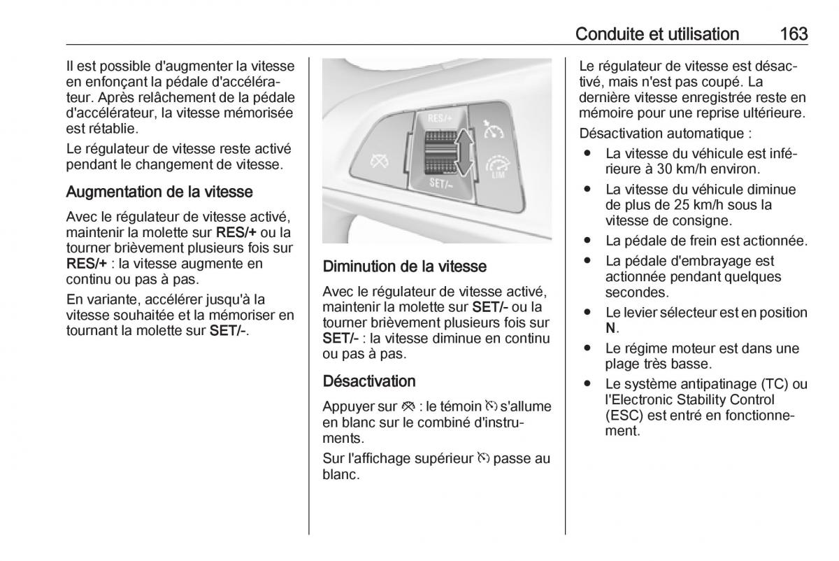 Opel Mokka X manuel du proprietaire / page 165