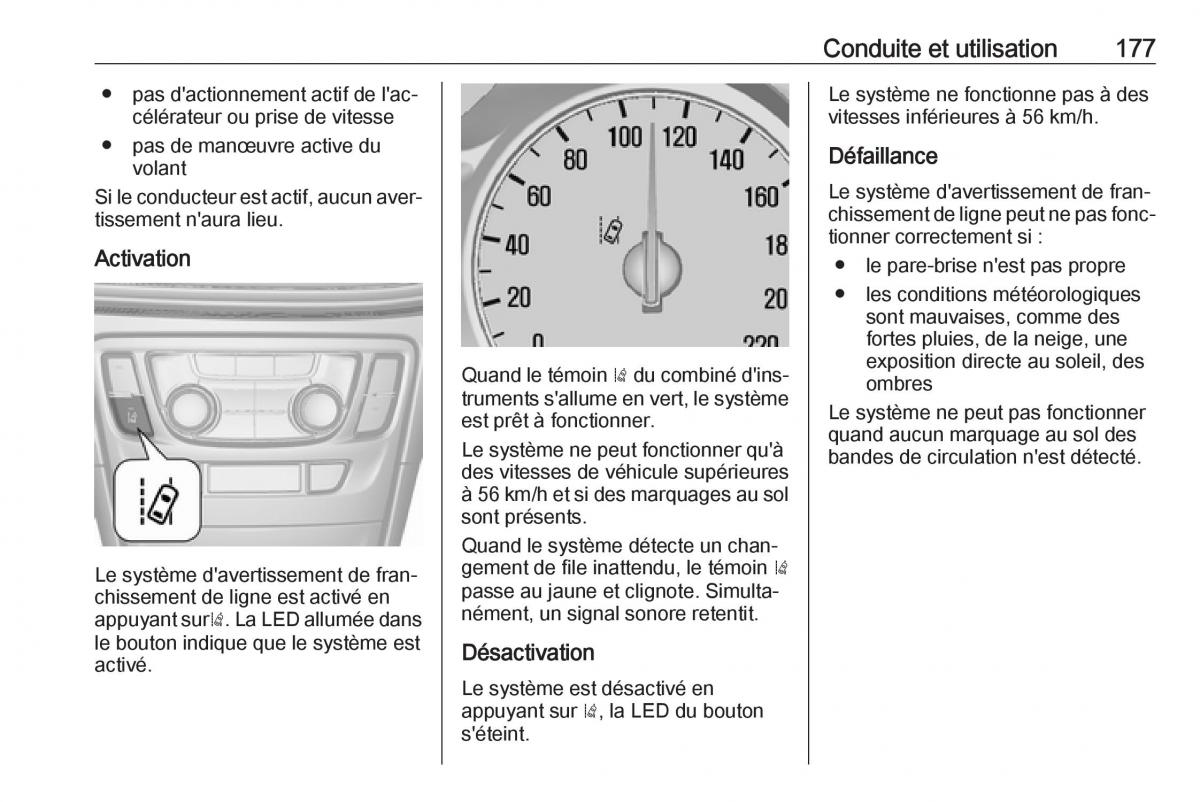 Opel Mokka X manuel du proprietaire / page 179