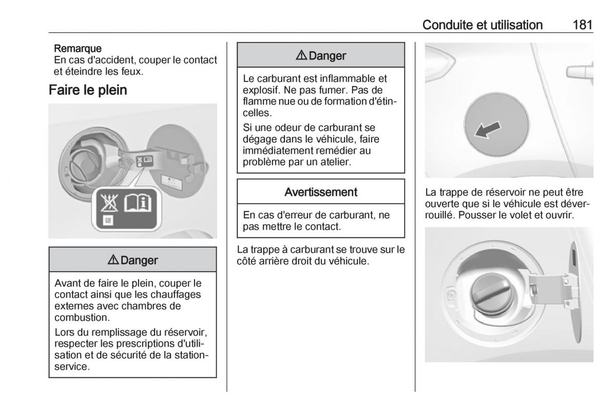 Opel Mokka X manuel du proprietaire / page 183