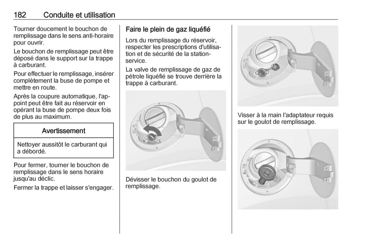 Opel Mokka X manuel du proprietaire / page 184