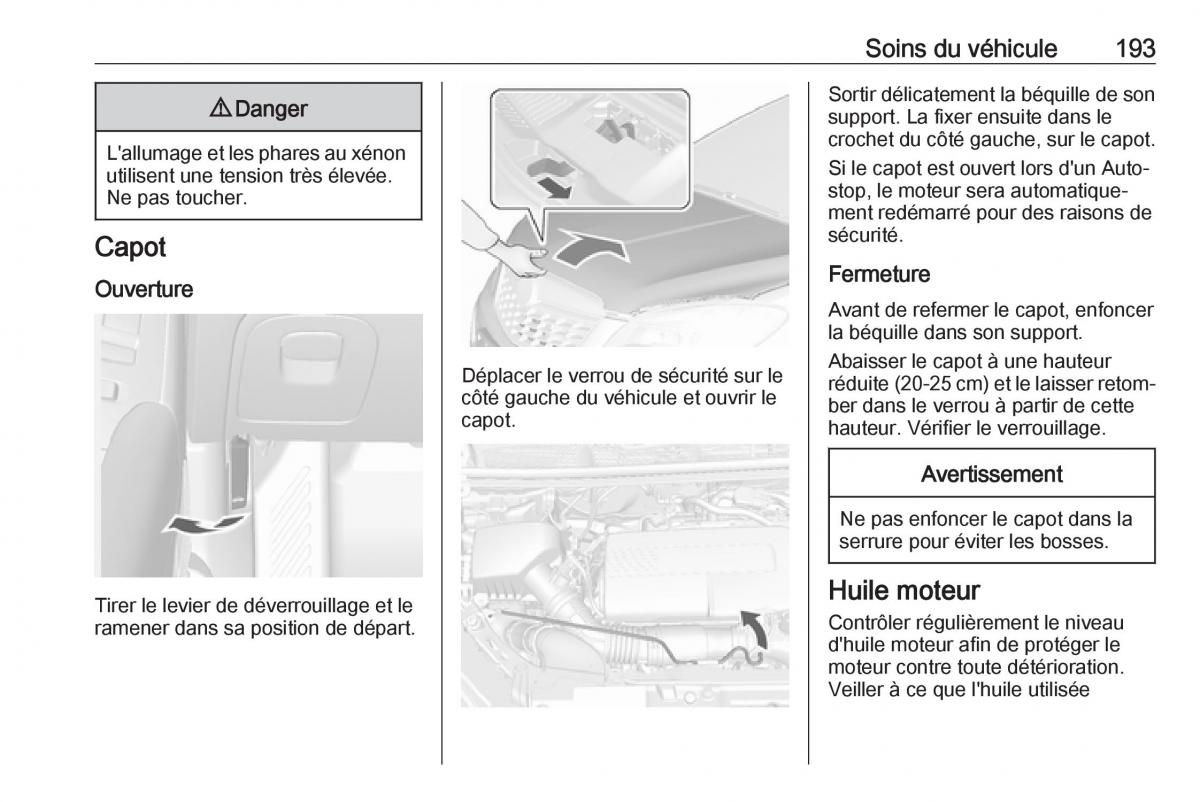 Opel Mokka X manuel du proprietaire / page 195