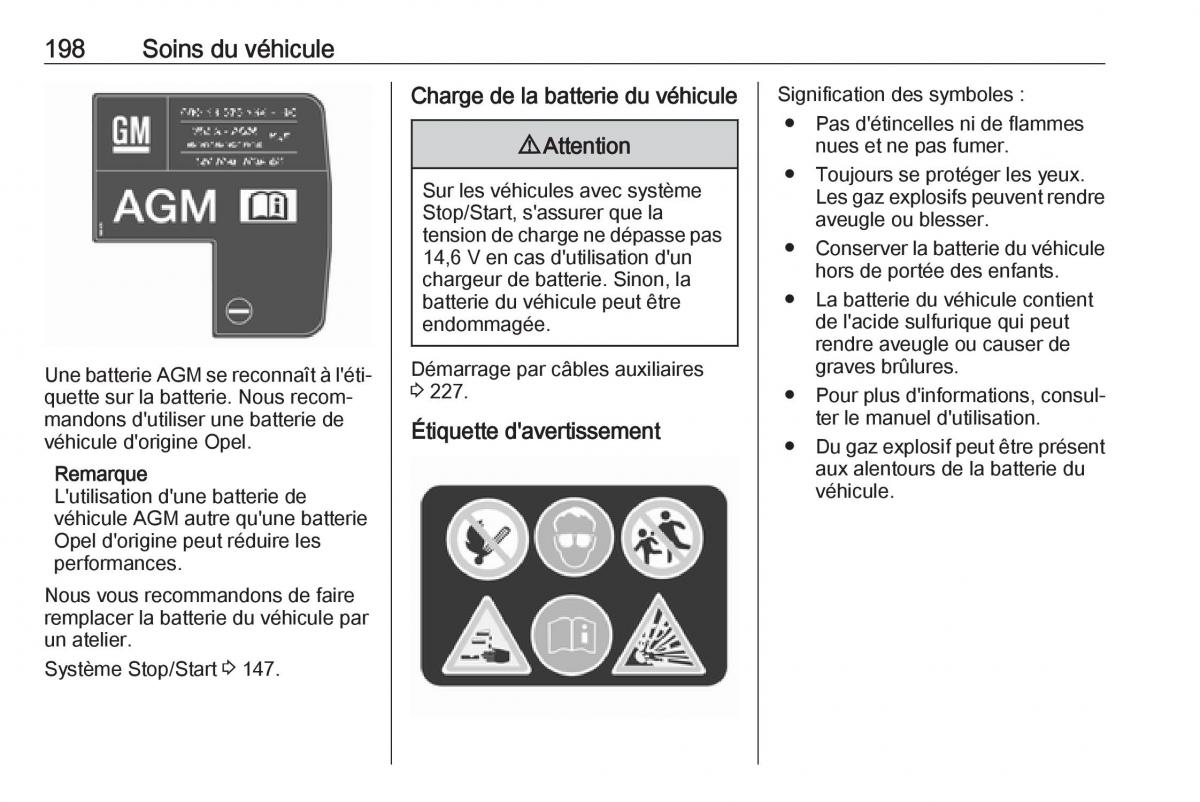 Opel Mokka X manuel du proprietaire / page 200