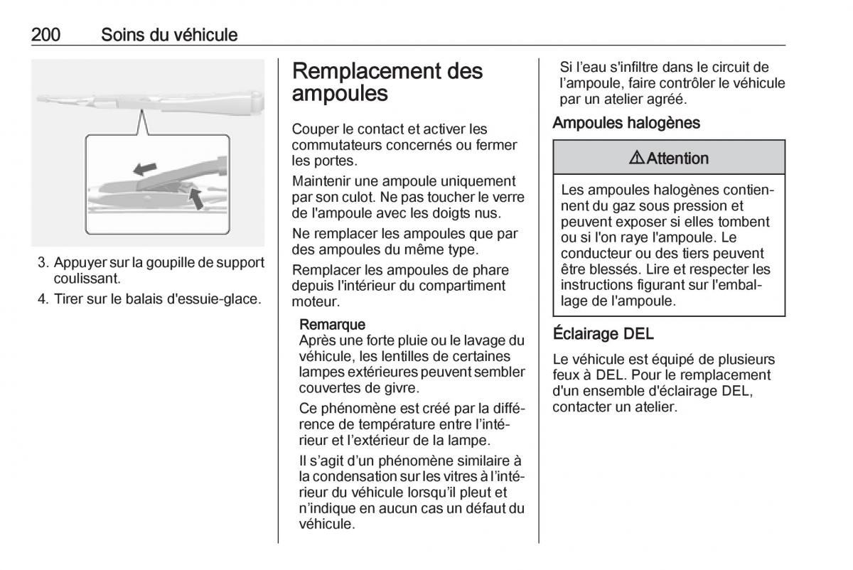 Opel Mokka X manuel du proprietaire / page 202