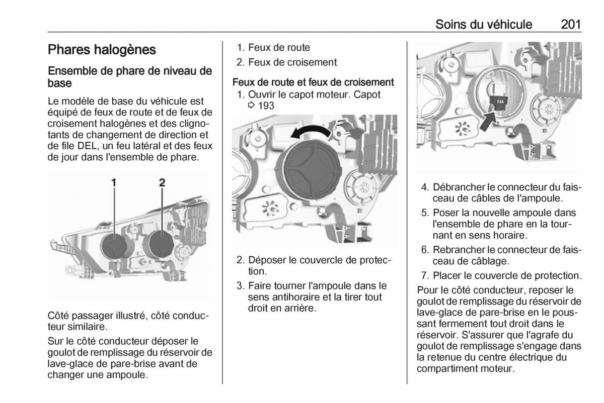 Opel Mokka X manuel du proprietaire / page 203