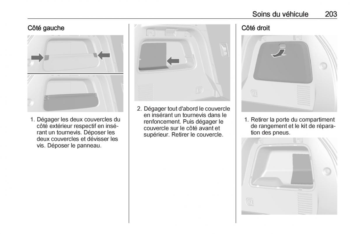 Opel Mokka X manuel du proprietaire / page 205