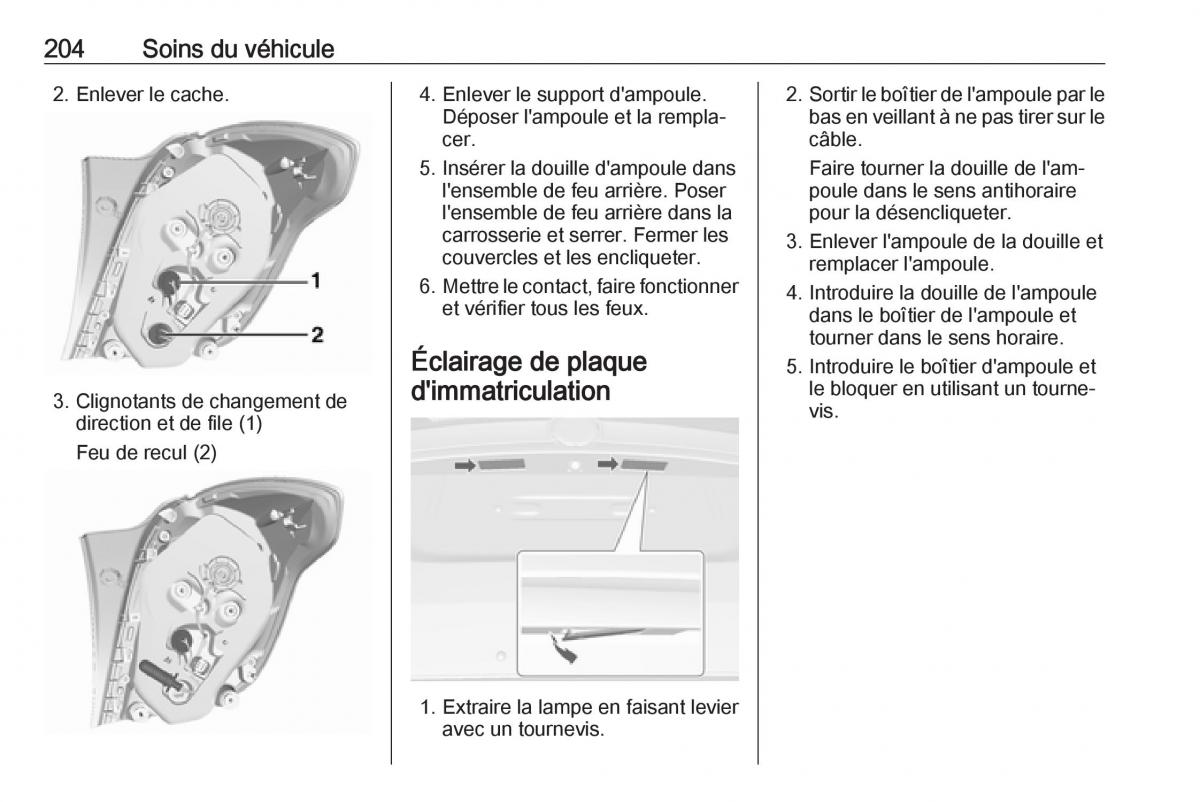 Opel Mokka X manuel du proprietaire / page 206