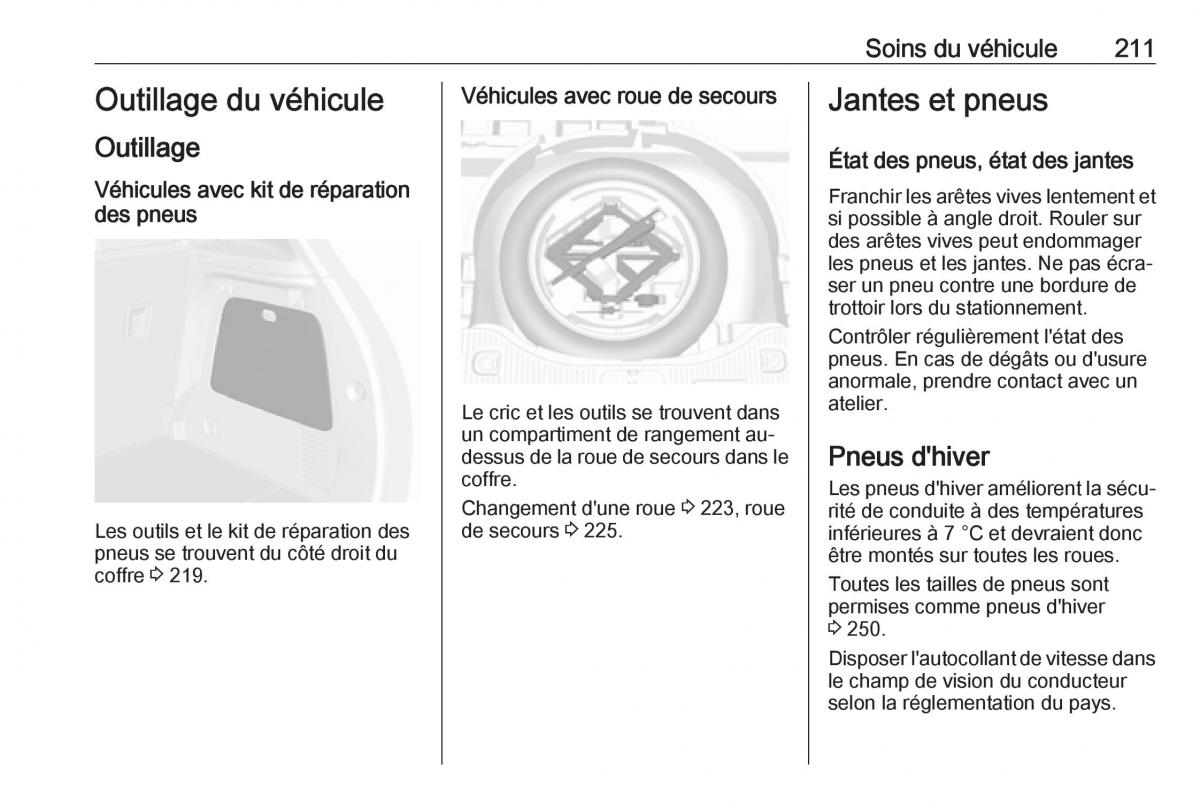 Opel Mokka X manuel du proprietaire / page 213