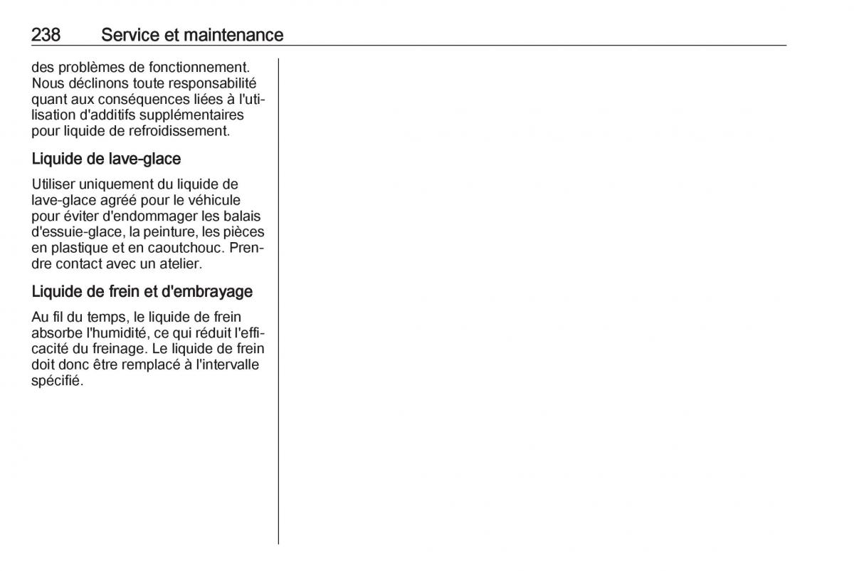 Opel Mokka X manuel du proprietaire / page 240