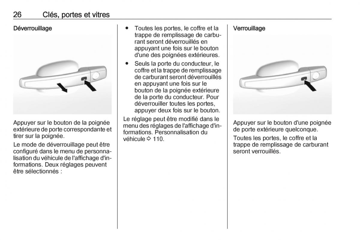 Opel Mokka X manuel du proprietaire / page 28