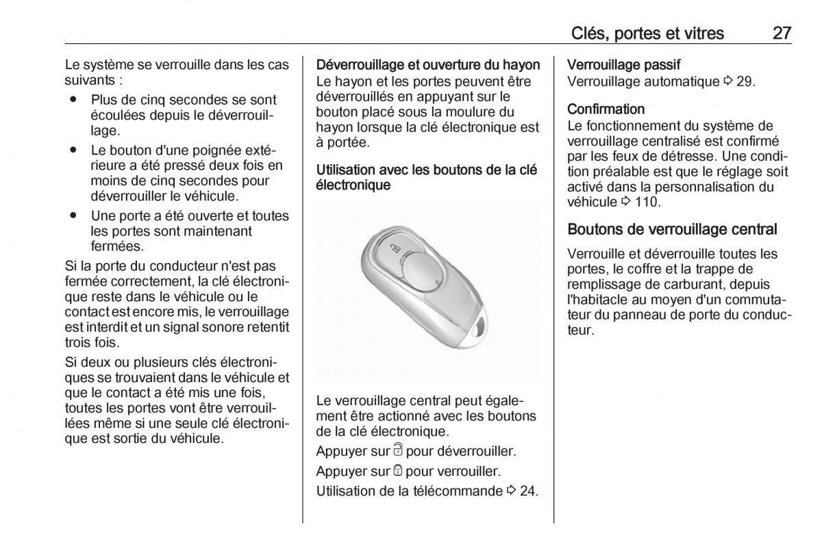 Opel Mokka X manuel du proprietaire / page 29