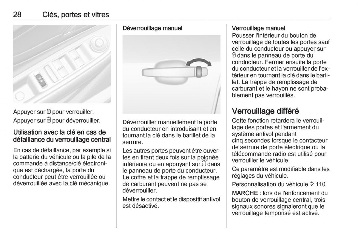 Opel Mokka X manuel du proprietaire / page 30