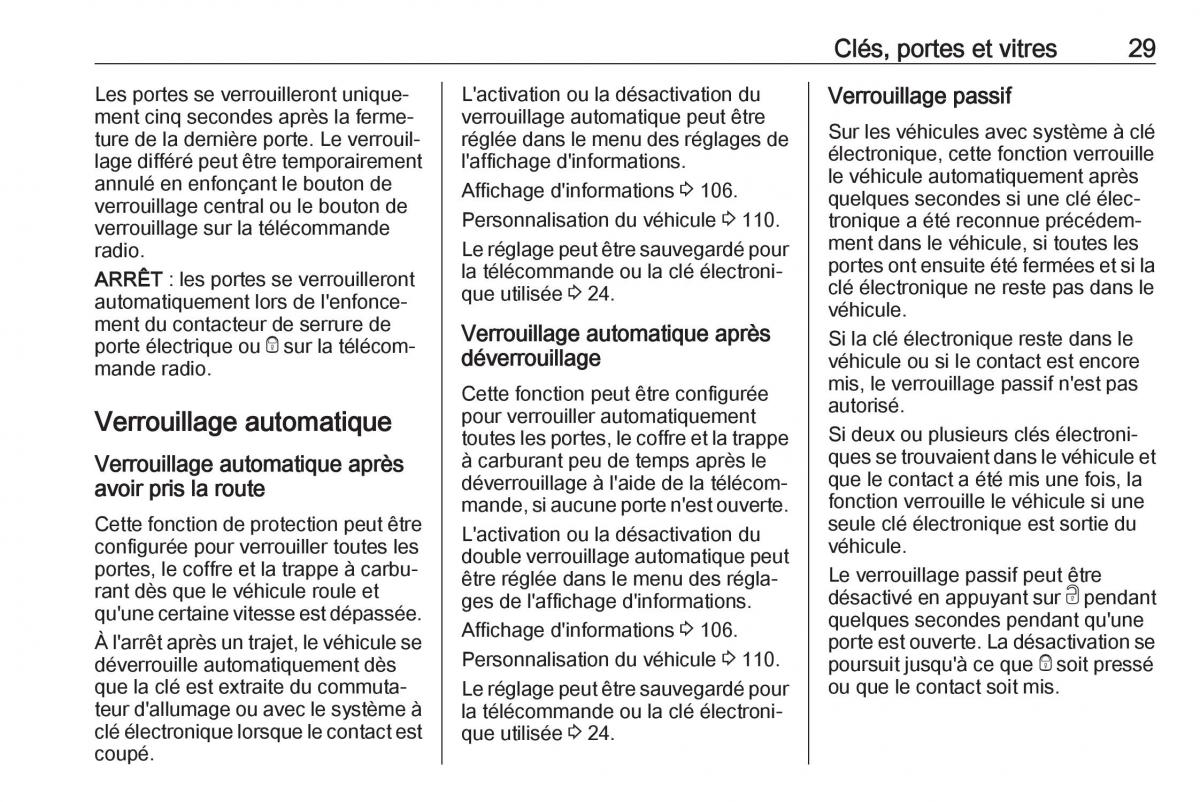 Opel Mokka X manuel du proprietaire / page 31