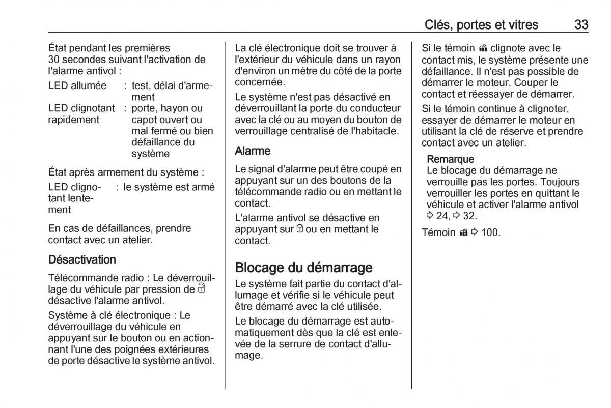 Opel Mokka X manuel du proprietaire / page 35