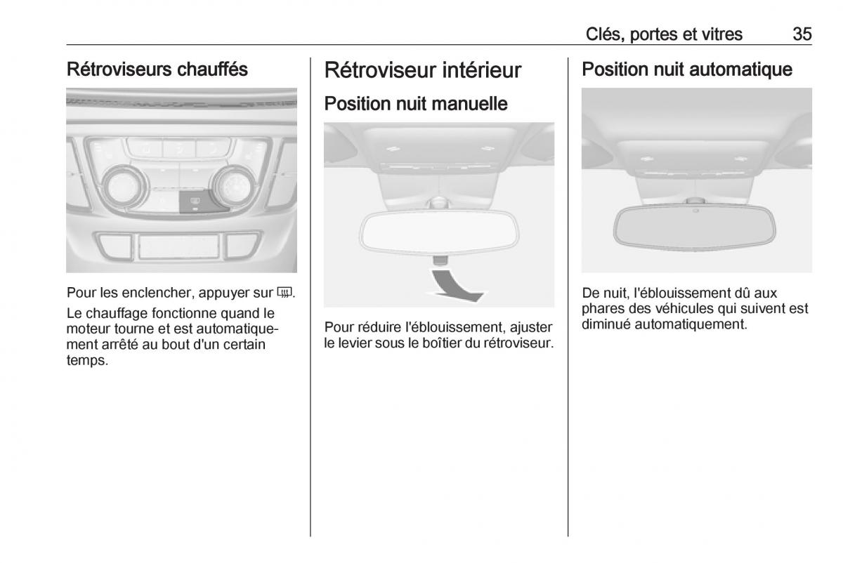 Opel Mokka X manuel du proprietaire / page 37