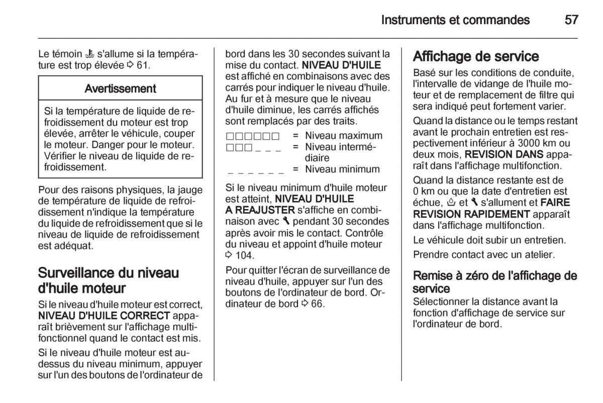 instrukcja obsługi Opel Movano B manuel du proprietaire / page 57