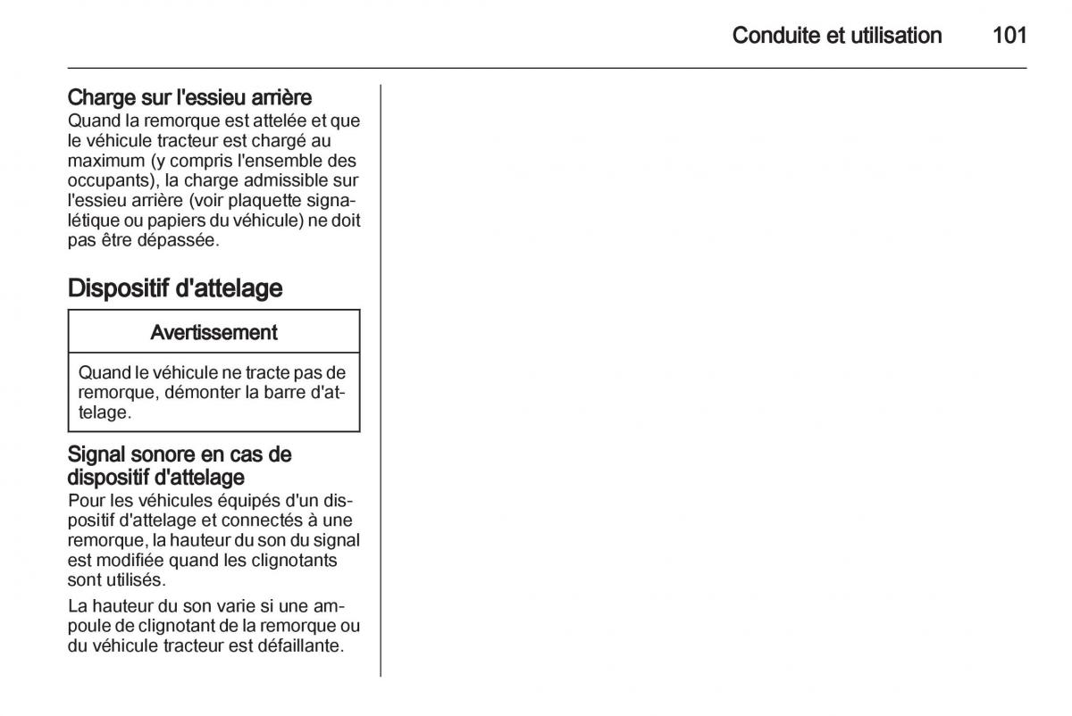 instrukcja obsługi Opel Movano B manuel du proprietaire / page 101