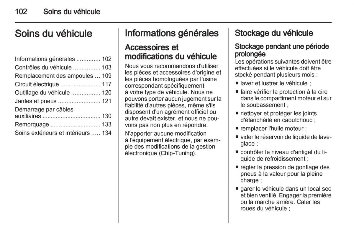 instrukcja obsługi Opel Movano B manuel du proprietaire / page 102