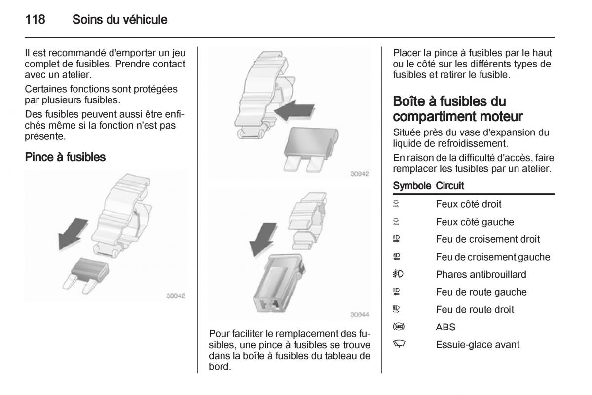 instrukcja obsługi Opel Movano B manuel du proprietaire / page 118