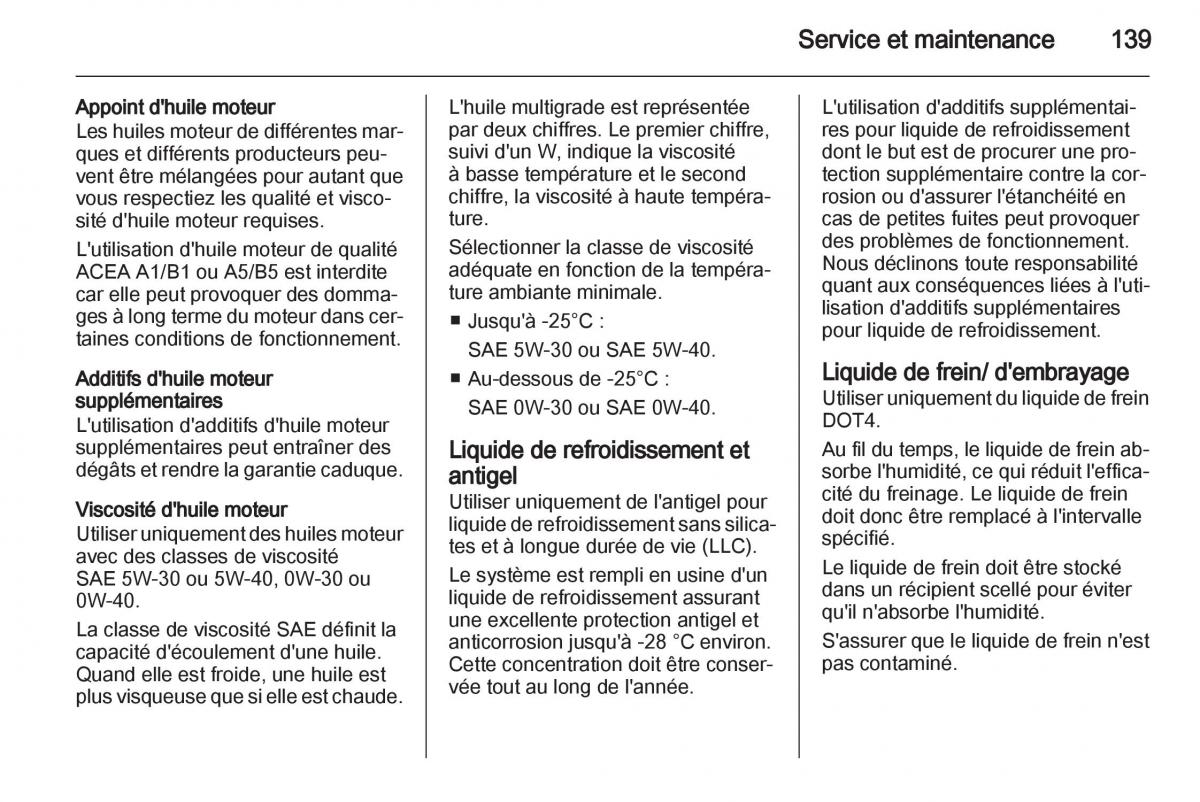 instrukcja obsługi Opel Movano B manuel du proprietaire / page 139