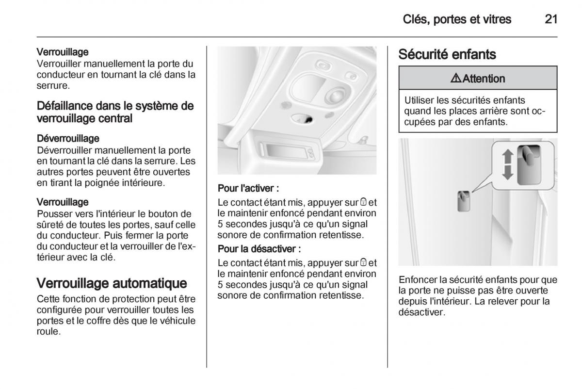 Opel Movano B manuel du proprietaire / page 21