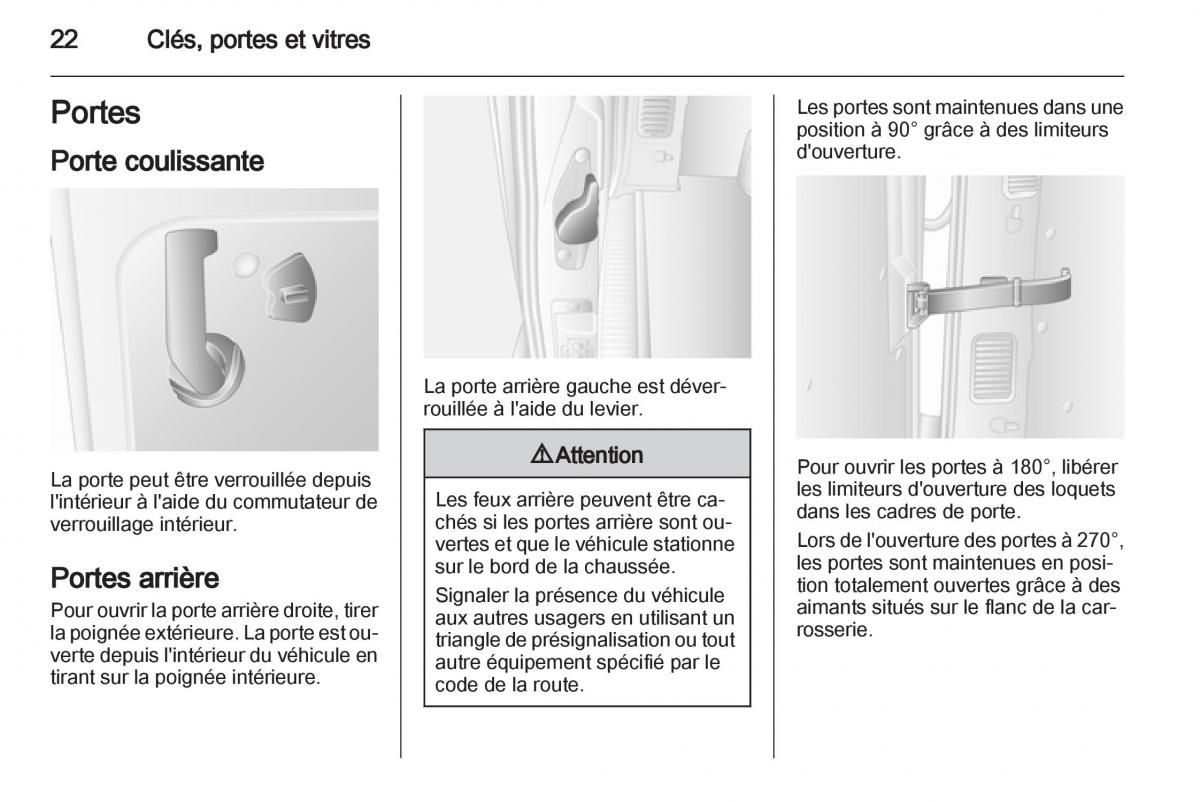 instrukcja obsługi Opel Movano B manuel du proprietaire / page 22