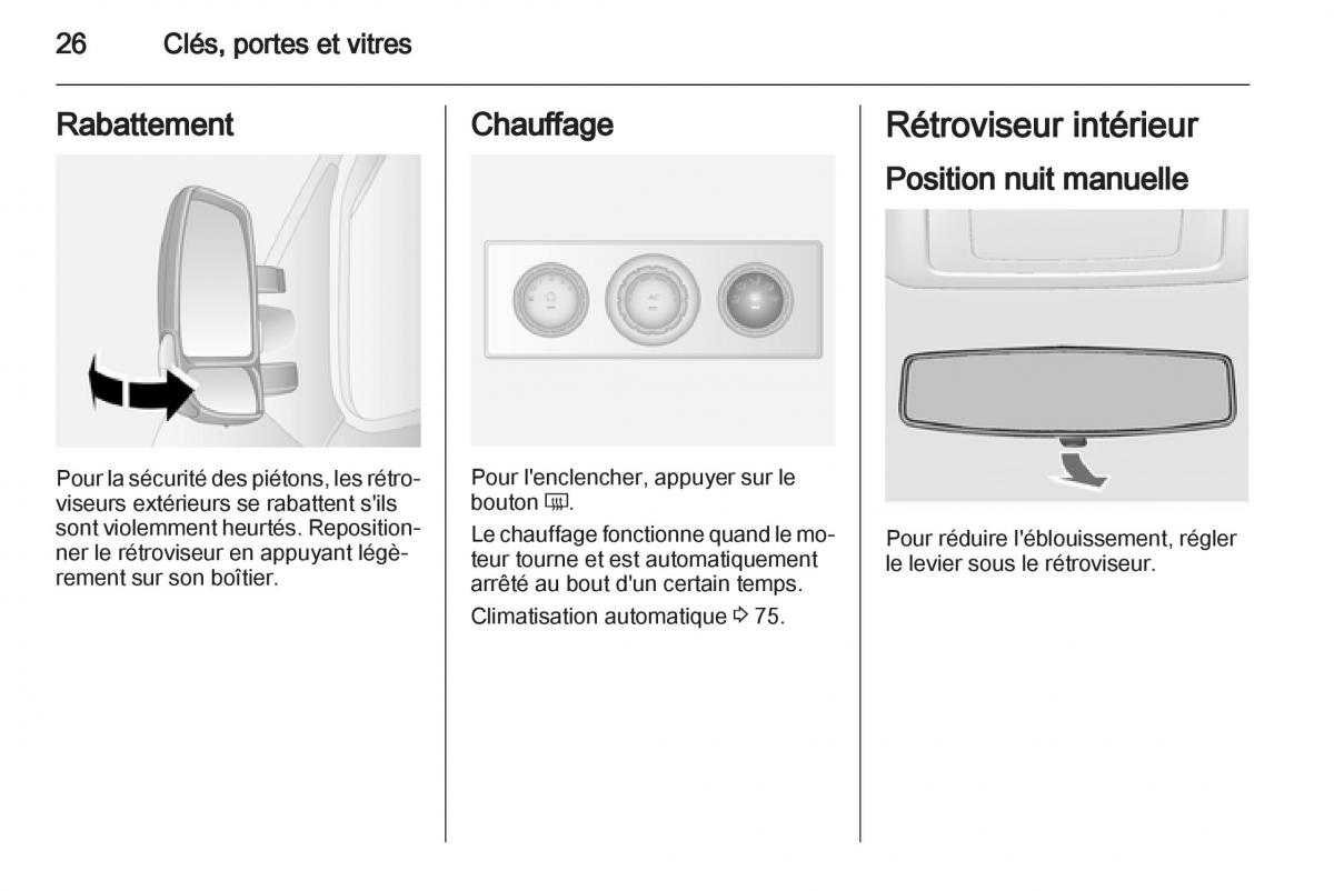 instrukcja obsługi Opel Movano B manuel du proprietaire / page 26