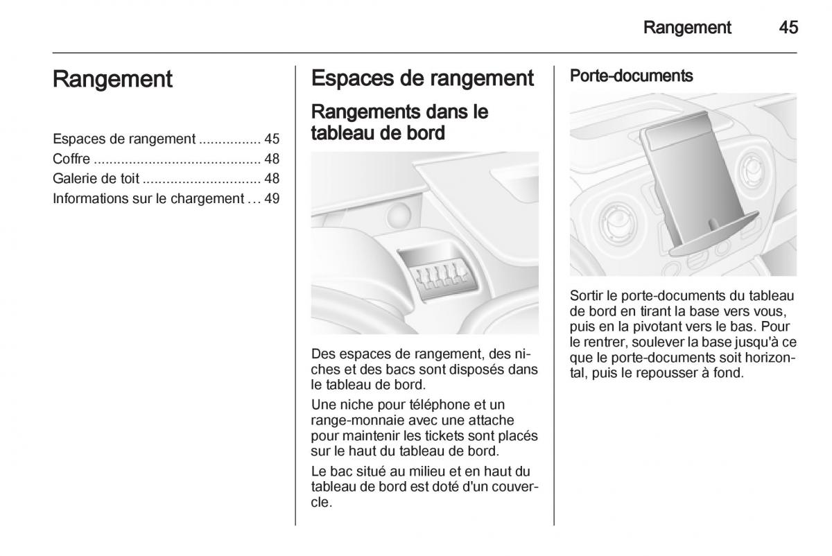 instrukcja obsługi Opel Movano B manuel du proprietaire / page 45