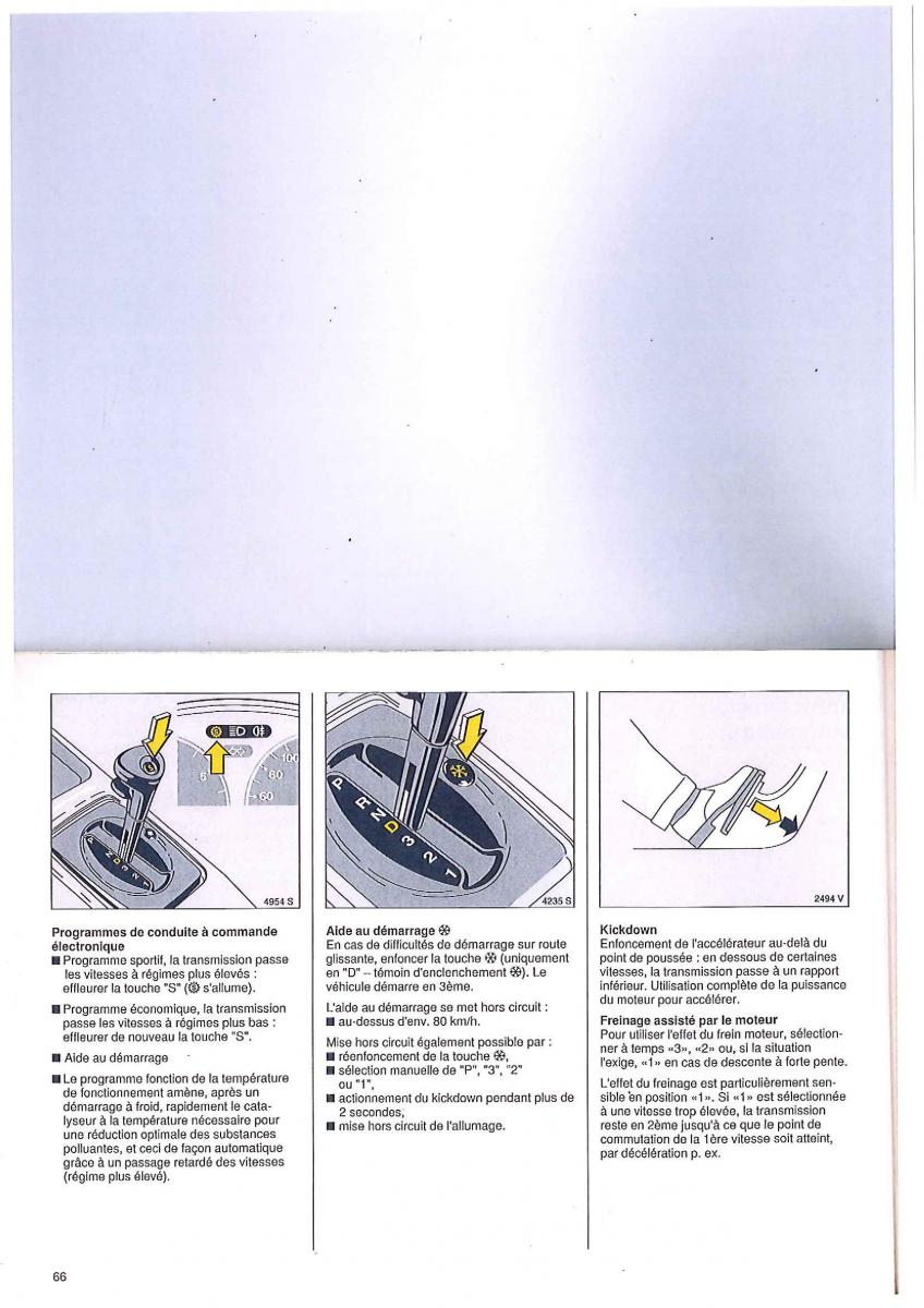 manual Opel Tigra I manuel du proprietaire / page 66