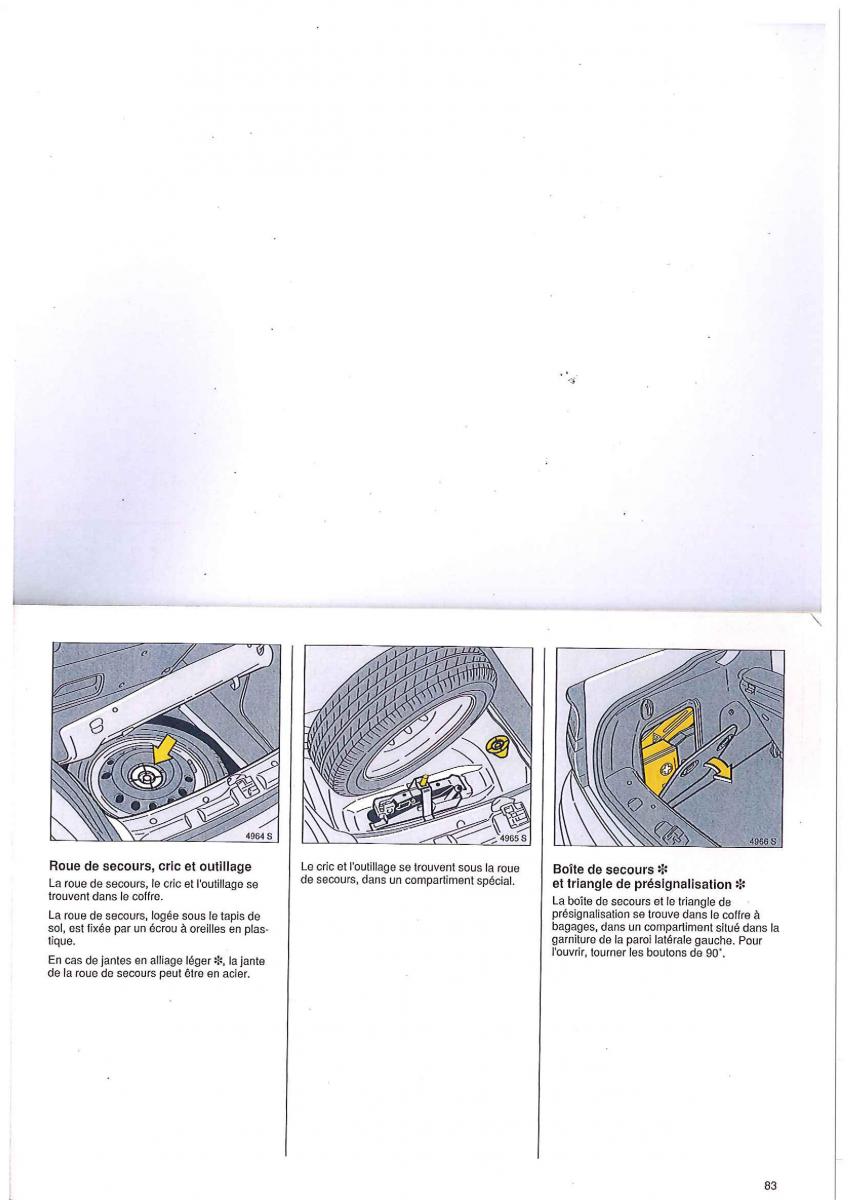 manual Opel Tigra I manuel du proprietaire / page 83