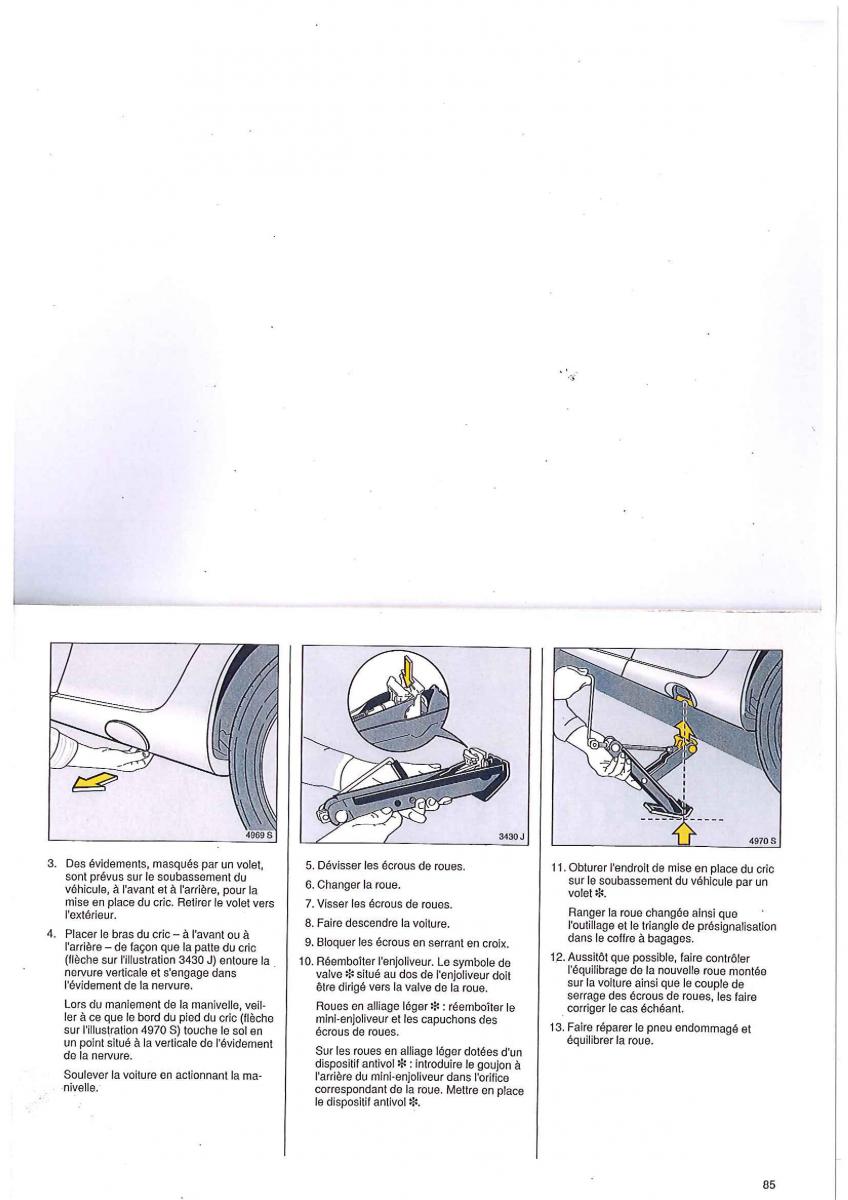 manual Opel Tigra I manuel du proprietaire / page 85