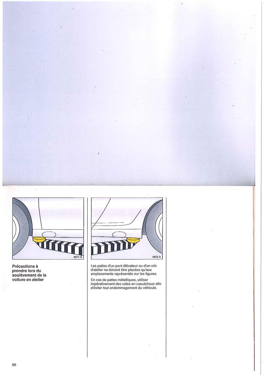 manual Opel Tigra I manuel du proprietaire / page 86