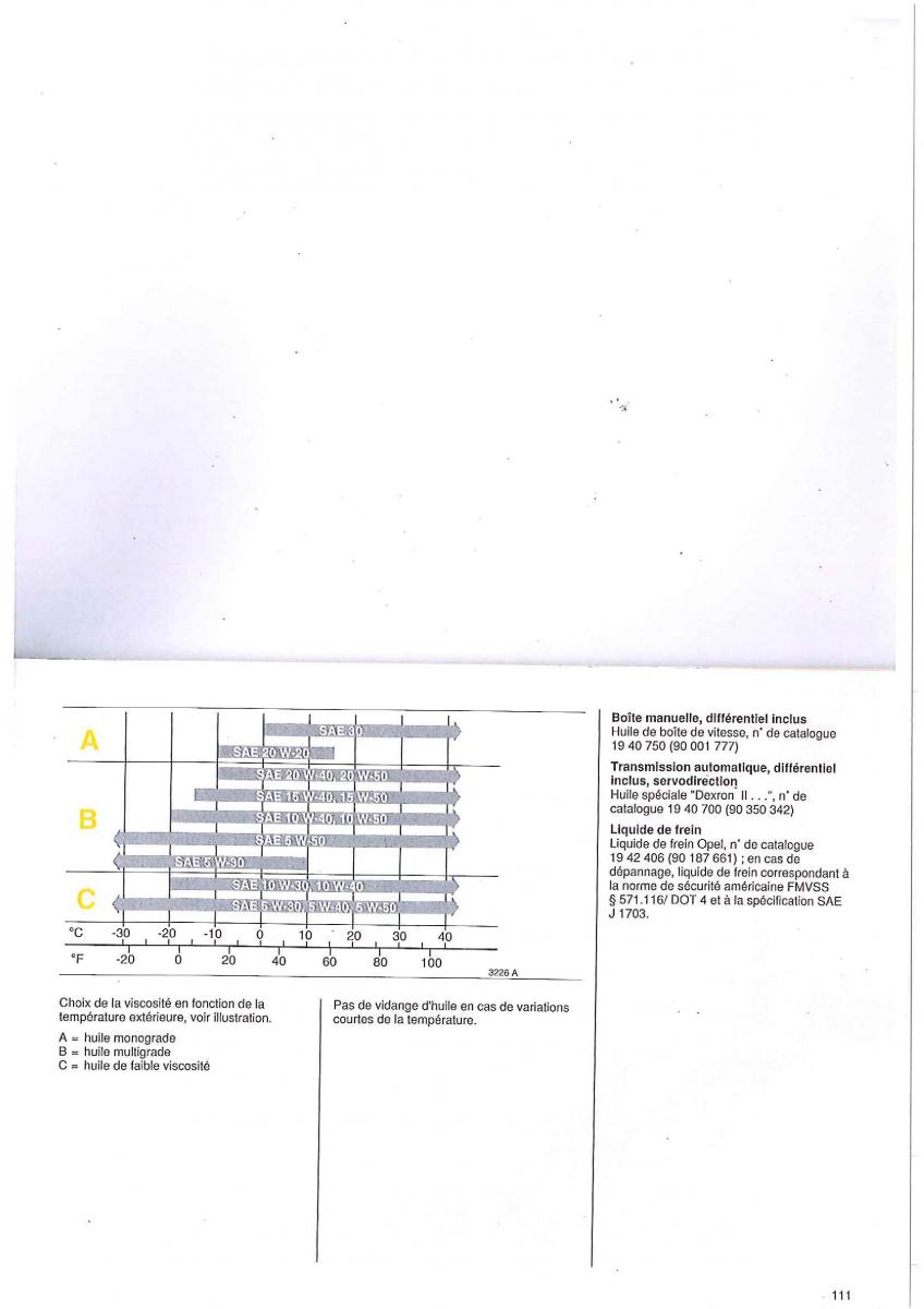 manual Opel Tigra I manuel du proprietaire / page 111