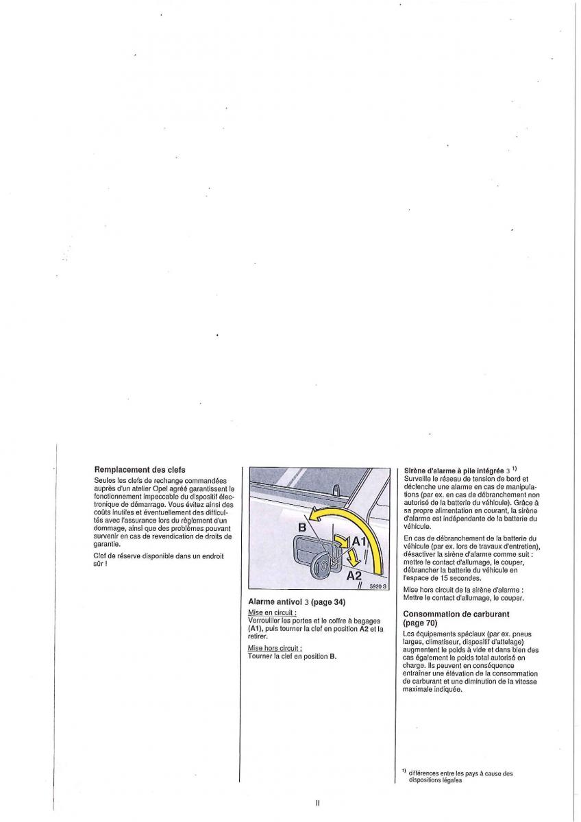 Opel Tigra I manuel du proprietaire / page 124