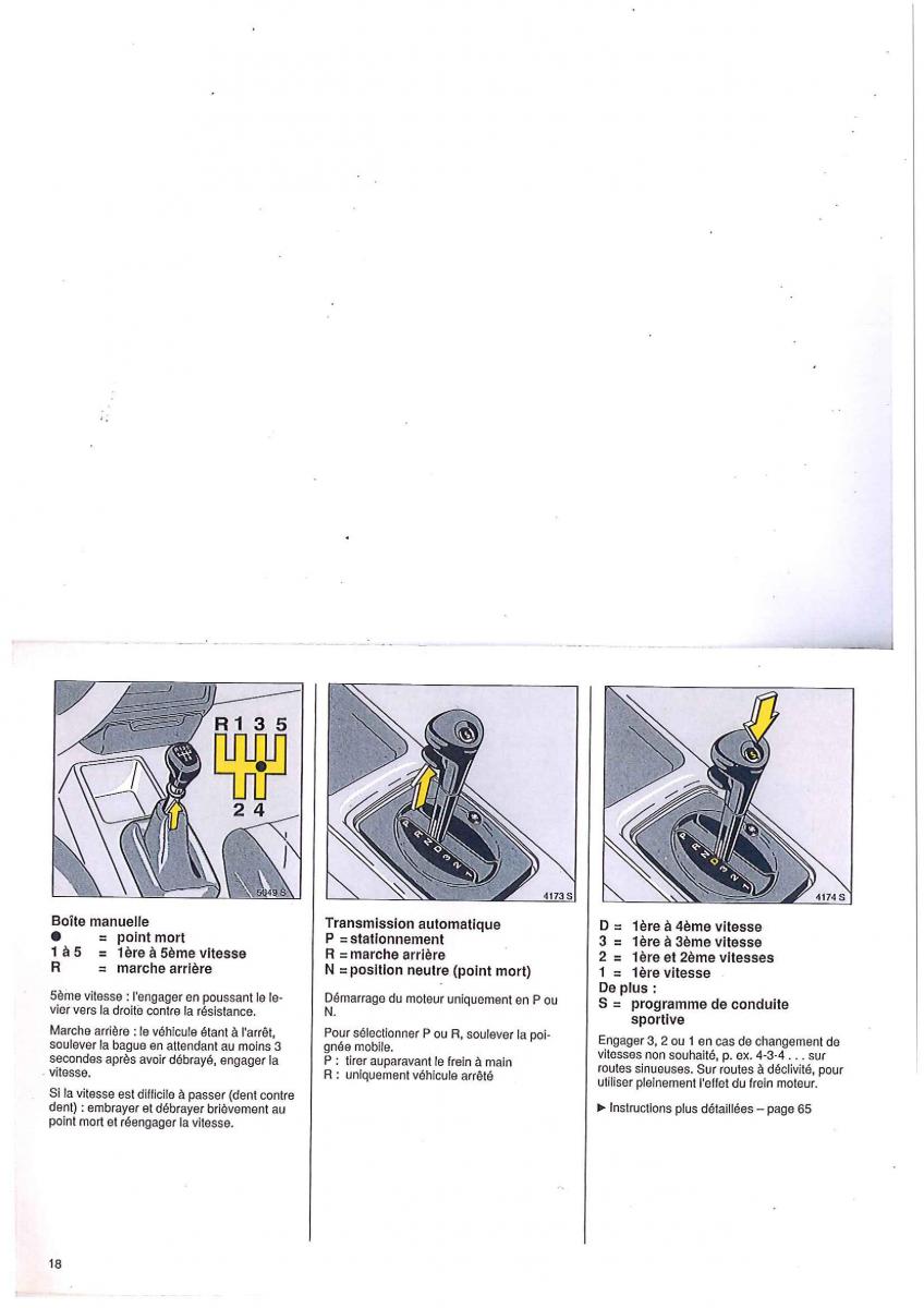 Opel Tigra I manuel du proprietaire / page 18