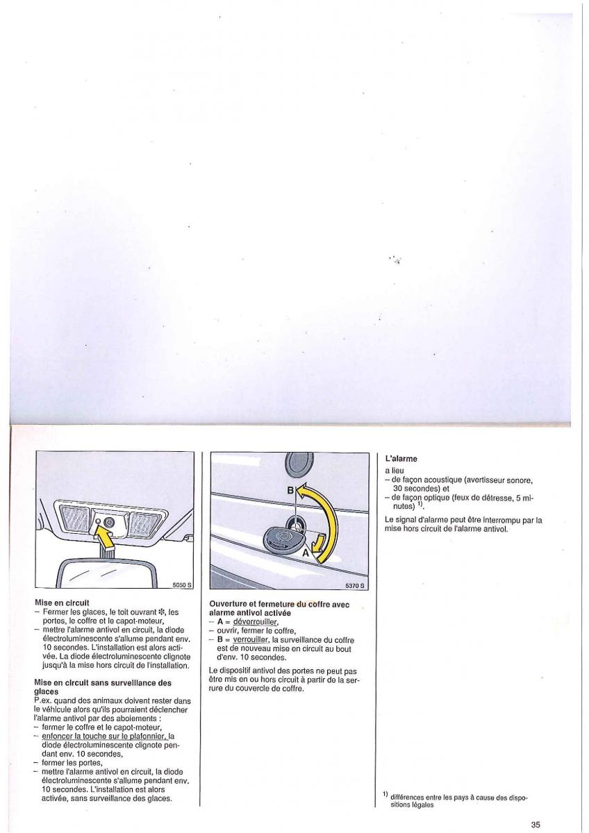 Opel Tigra I manuel du proprietaire / page 35